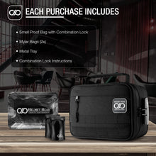 Load image into Gallery viewer, Helmet Head Smell Proof Case KB24 - Black