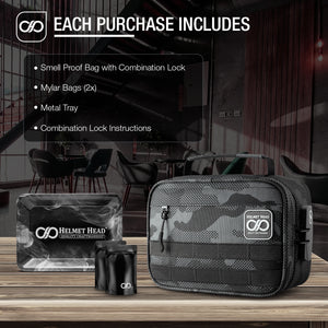 Helmet Head Smell Proof Case KB24 - Jet Camo
