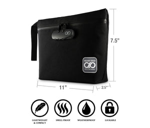 Black Smell Proof Pouch